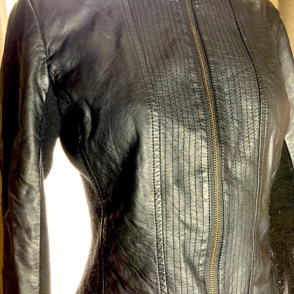 Ricki’s faux leather motto jacket - Picture 2 of 2